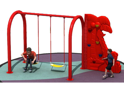 Outdoor Plastic Climbing Wall for Swing Set ODCS-031